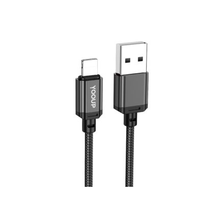 YooUp L07A Lightning kábel 2.4A 2m fekete 