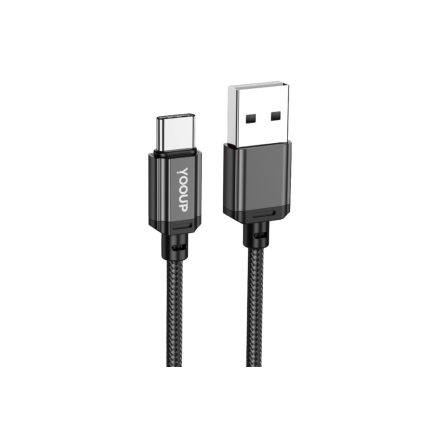 YooUp L07A Type-C kábel 2.4A 2m fekete 