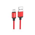 YooUp L07 Micro USB Kábel 2.4A 1 Méter Piros