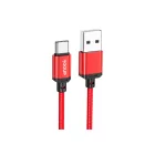 YooUp L07A Type-C kábel 3A 1m piros