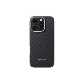   Pitaka MagEZ Case 6 Iphone 16 Pro Max 6.9 Magsafe Kompatibilis Tok Twill Fekete-szürke