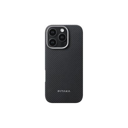Pitaka MagEZ Case 6 Iphone 16 Pro Max 6.9 Magsafe Kompatibilis Tok Twill Fekete-szürke