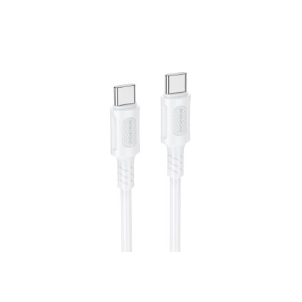 Borofone BX111 Feliz USB Type-C  /  Type-C 60W Kábel 1 Méter Fehér