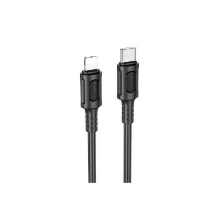 Borofone BX111 Feliz USB Type-C  /  Lightning PD 27w Kábel 1 Méter Fekete