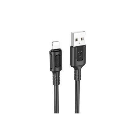 Borofone BX111 Feliz Lightning Kábel 2.4A 1 Méter Fekete