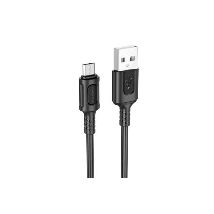 Borofone BX111 Feliz Micro USB Kábel 2.4A 1 Méter Fekete