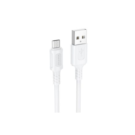 Borofone BX111 Feliz Micro USB Kábel 2.4A 1 Méter Fehér