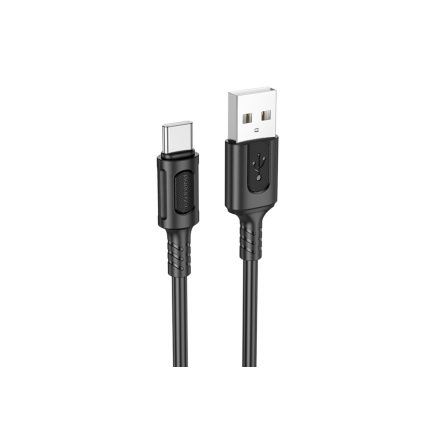 Borofone BX111 Feliz USB Type-C Kábel 3A 1 méter Fekete