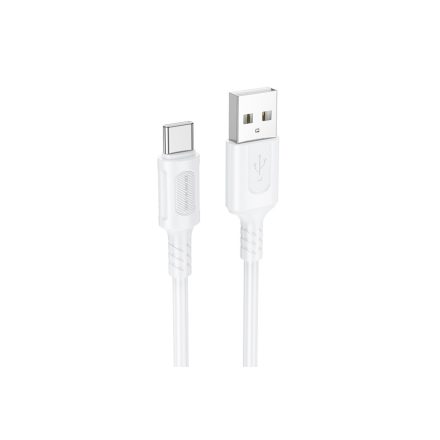 Borofone BX111 Feliz USB Type-C Kábel 3A 1 méter Fehér