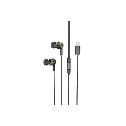 Borofone BM90 Miller Lightning Vezetékes Headset Fekete