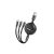 Hoco X75 3in1 Lightning - Type-C - Micro USB Kábel 1 Méter 2A Fekete