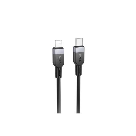 Hoco X109 Energy PD Silicone USB Type-C / Lightning Kábel PD 27W 1 Méter Fekete