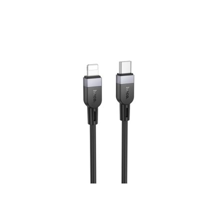 Hoco X109 Energy PD Silicone USB Type-C / Lightning Kábel PD 27W 2 Méter Fekete
