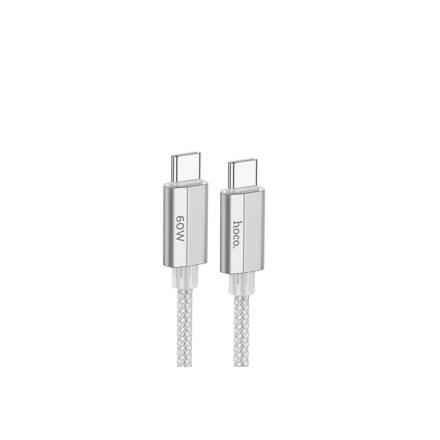 Hoco U134 Primero USB Type-C/ Type-C Kábel 60W 1.2 Méter Szürke