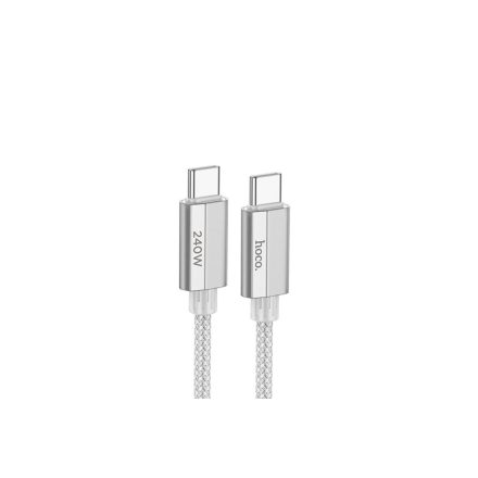 Hoco U134 Primero USB Type-C / Type-C Kábel 240W 1.8 Méter Szürke