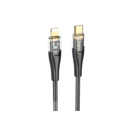 Hoco U121 Gold PD USB Type-C / Lightning Kábel PD 27W 1.2 Méter Fekete