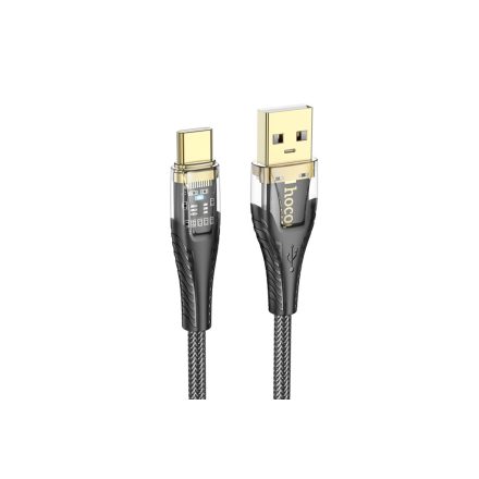 Hoco U121 Gold USB Type-C Kábel 3A 1.2 Méter Fekete
