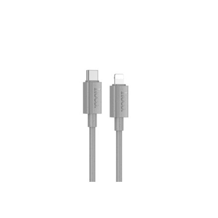 Hoco X107 Favor USB Type-C / Lightning Kábel PD 27W 1 Méter Szürke