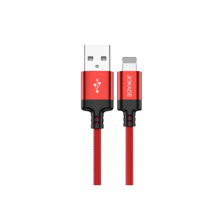 Jokade JA002 Dawei Lightning Kábel 5A 2 Méter Piros