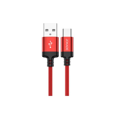 Jokade JA003 Jiege USB Type-C Kábel 5A 3 Méter Piros