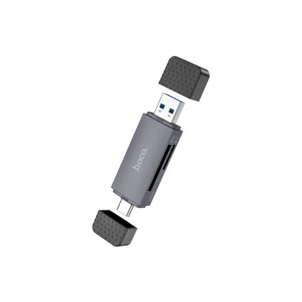 Hoco HB45 Spirit SD Kártyaolvasó USB 2.0 / Type-c Grafit