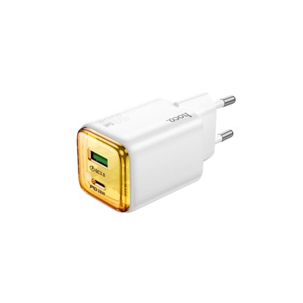 Hoco N52 Monsoon Hálózati Gyorstöltő (USB - Type-C) (PD) 20w + QC3.0 Fehér