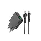 Hoco N38 PD20W+QC3.0 Töltő Type-C