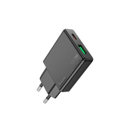 Hoco N37 Delgado PD20W Hálózati Töltő (USB - Type-C) Fekete