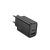 Hoco N63 Gentle Hálózati Gyorstöltő (USB - Type-C) (PD) 30W + QC3.0 Fekete