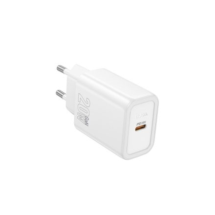 Hoco N60 Gentle Hálózati Gyorstöltő (Type-C) (PD) 20W Fehér