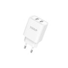 Yooup NN96-B Dupla Hálózati Töltő 12W Fehér