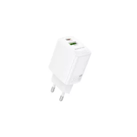  Borofone BN29 Fuente Hálózati Gyorstöltő USB - Type-C QC3.0 + PD 30W Fehér