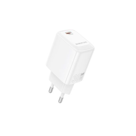 Borofone BN28 Fuente Hálózati Gyorstöltő Type-C PD 30W Fehér