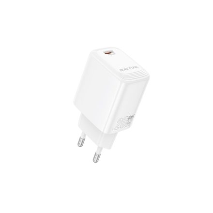 Borofone BN26 Fuente Hálózati Gyorstöltő Type-C PD 20W Fehér