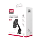 XO WX036 Tapadókorongos Wireless Autós Telefontartó Fekete