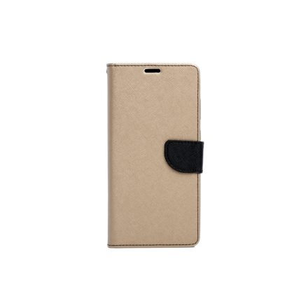 Smart Fancy Samsung Galaxy A26 5G A266B oldalra nyíló tok, Bézs Arany