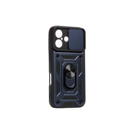 Hybrid Armor Camshield Iphone 16 6.1 ütésálló hátlap, tok kameravédővel, Kék