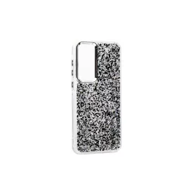   PJ Gl Samsung Galaxy A15 5G A156b Csillogós TPU Szélű Plexi Tok Fekete