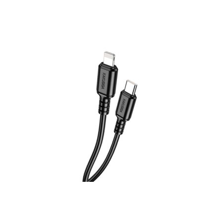 Kakusiga KSC-982 Weimeng USB Type-C / Lightning Kábel PD 20W 1 Méter Fekete