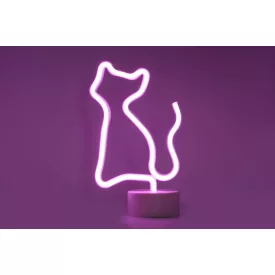 YOOUP Cat Pink LED asztali neon dekoráció