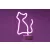YOOUP Cat Pink LED asztali neon dekoráció