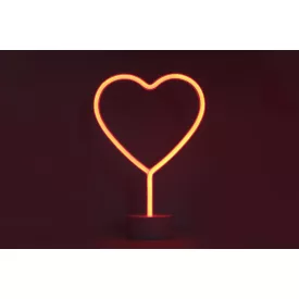 YOOUP Heart LED asztali neon dekoráció