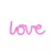 YOOUP Love Pink LED fali neon dekoráció