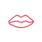 YOOUP Lips piros LED fali neon dekoráció