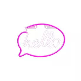 YOOUP Hello LED fali neon dekoráció