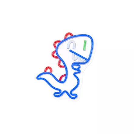 YOOUP Dino LED fali neon dekoráció, plexi hátlappal