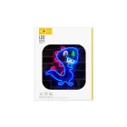 YOOUP Dino LED fali neon dekoráció, plexi hátlappal