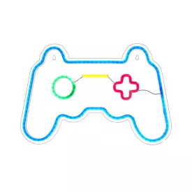   YOOUP Game Console LED fali neon dekoráció, plexi hátlappal