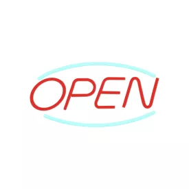 YOOUP Open LED fali neon dekoráció, plexi hátlappal