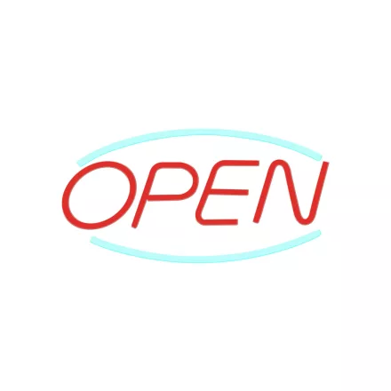 YOOUP Open LED fali neon dekoráció, plexi hátlappal